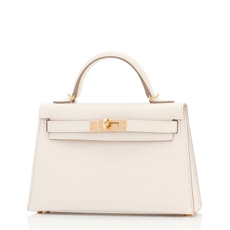 hermes kelly cut white